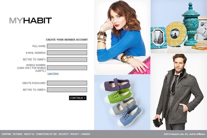 private shopping club myhabit.com